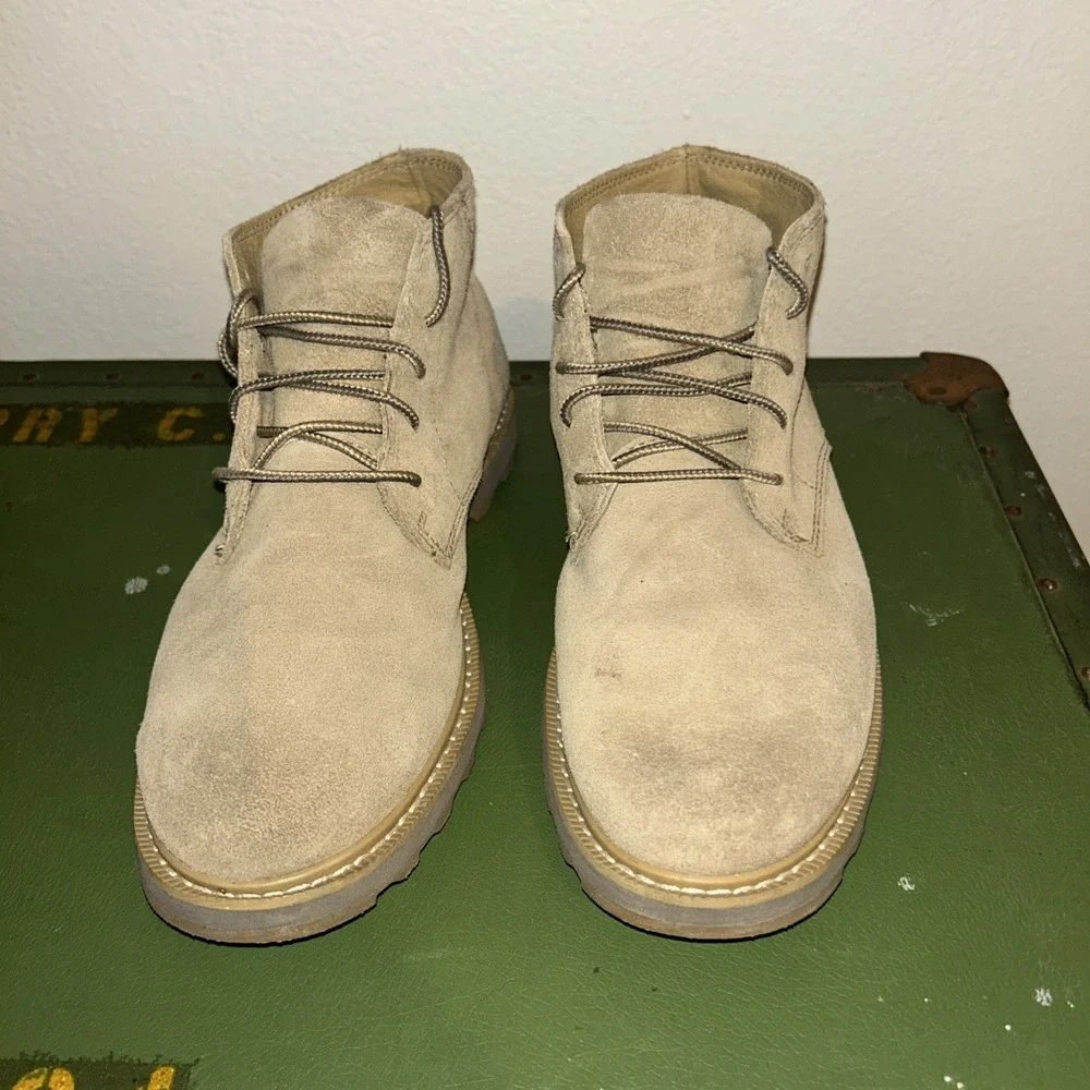 Sorel Madson II Chukka Waterproof Suede Boots Mens 8.5 Beige Tan